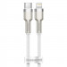 Дата кабель Baseus Cafule Metal Type-C to Lightning PD20W (1m) (CATLJK-A) (Белый)