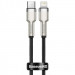 Дата кабель Baseus Cafule Metal Type-C to Lightning PD20W (1m) (CATLJK-A) (Черный)