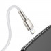 Фото Дата кабель Baseus Cafule Metal USB to Lightning 2.4A (2m) (CALJK-B0) (White) на vchehle.ua