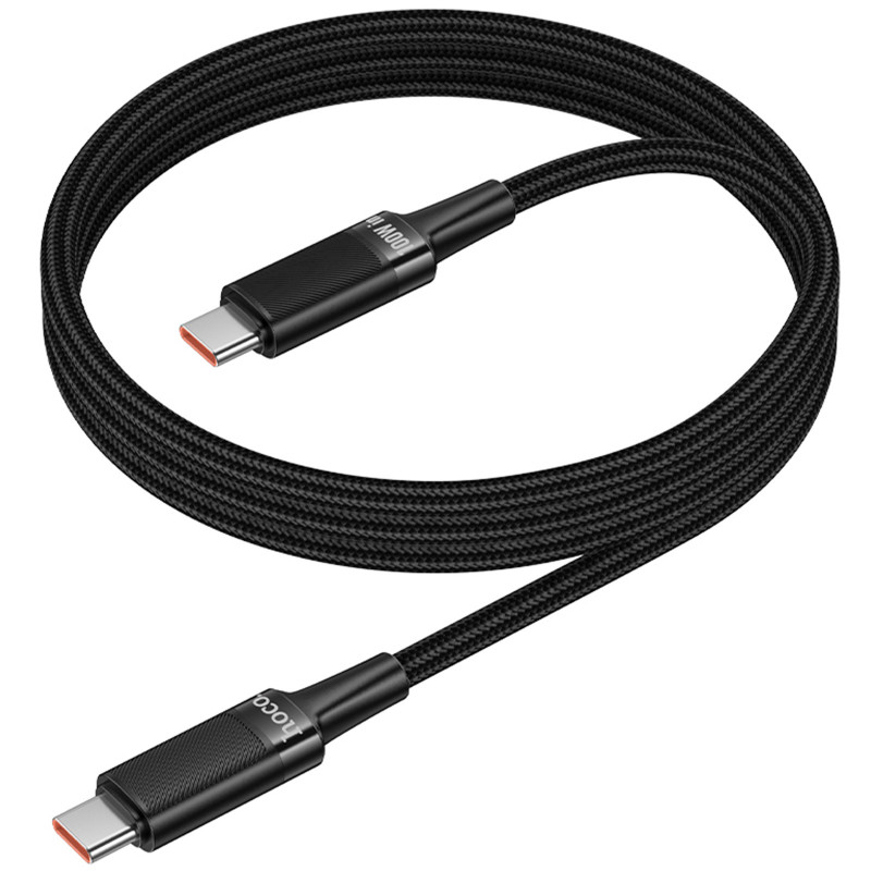 Фото Дата кабель Hoco U153 Extreme Type-C to Type-C 100W (1.2m) (Black) в магазине vchehle.ua