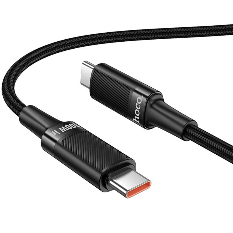 Дата кабель Hoco U153 Extreme Type-C to Type-C 100W (1.2m) (Black) в магазине vchehle.ua
