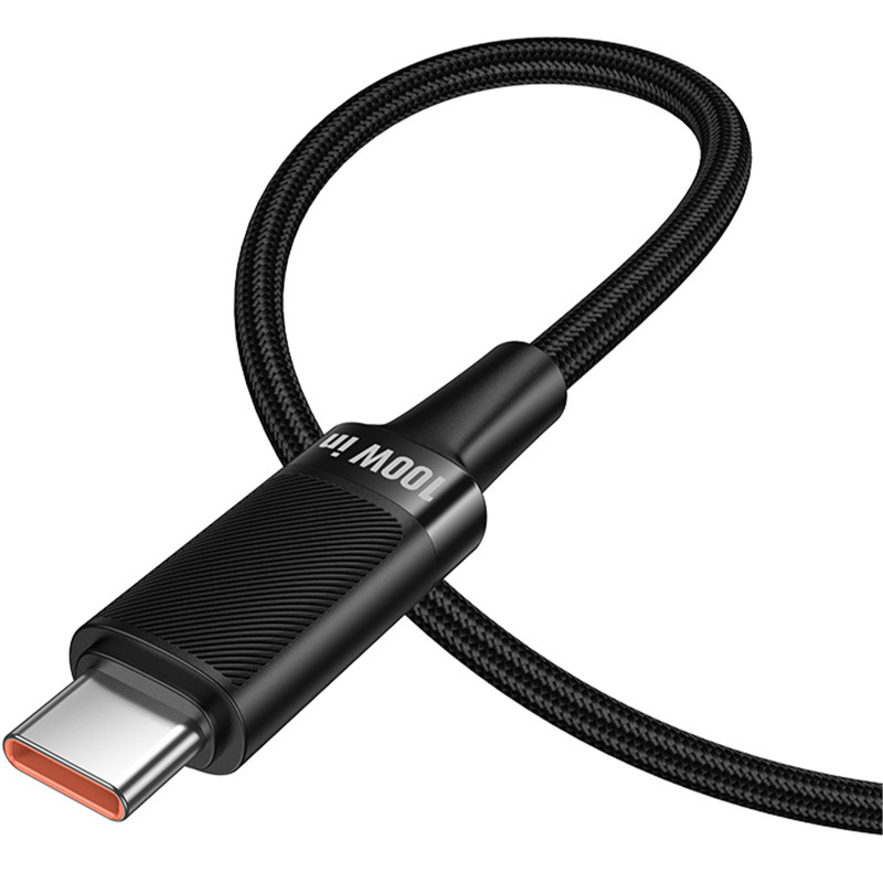 Купить Дата кабель Hoco U153 Extreme Type-C to Type-C 100W (1.2m) (Black) на vchehle.ua