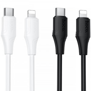 Дата кабель Hoco X124 Bien silicone Type-C to Lightning 27W (1m)