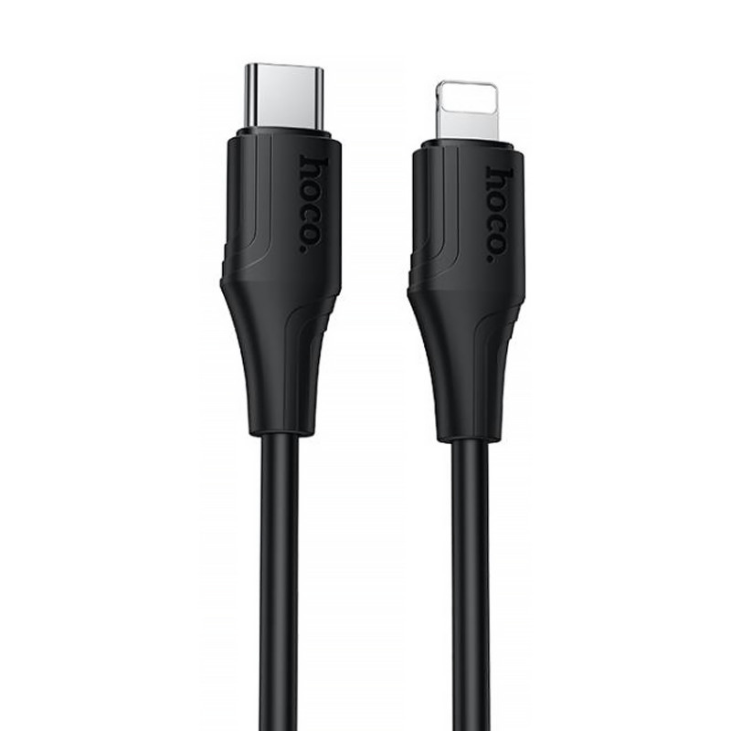 Дата кабель Hoco X124 Bien silicone Type-C to Lightning 27W (1m) (Black)