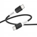 Фото Дата кабель Hoco X82 Silicone Type-C to Type-C 60W (1m) (Black) в магазине vchehle.ua