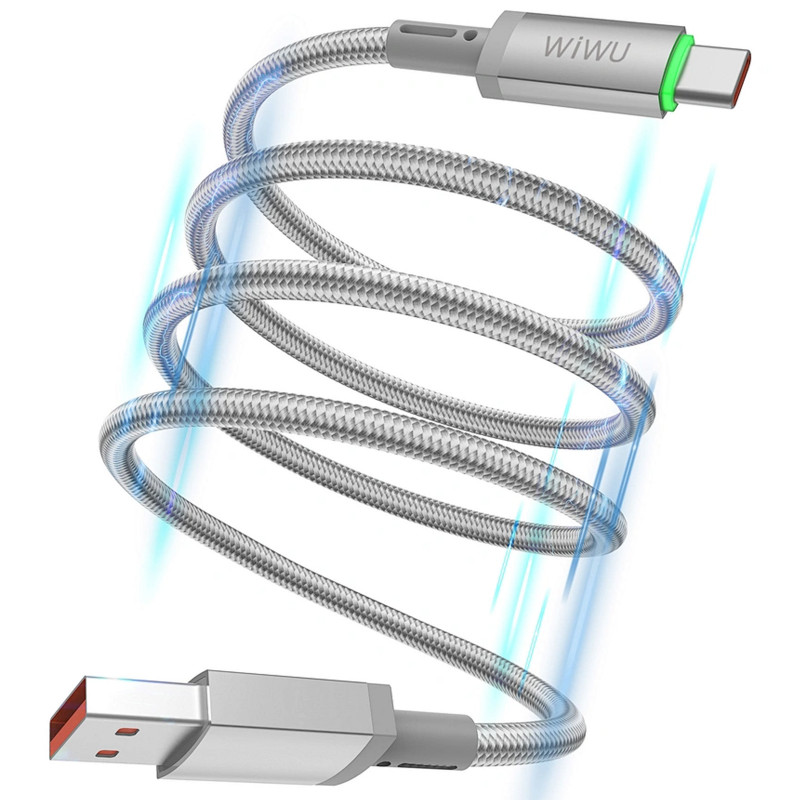 Дата кабель WIWU C082 Maglink USB to Type-C 60W (1m) (Grey) в магазине vchehle.ua