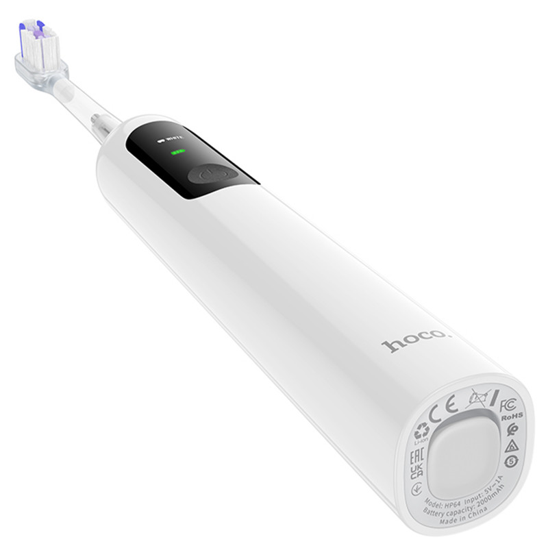 Електрична зубна щітка Hoco HP64 Acoustic (White) в магазині vchehle.ua