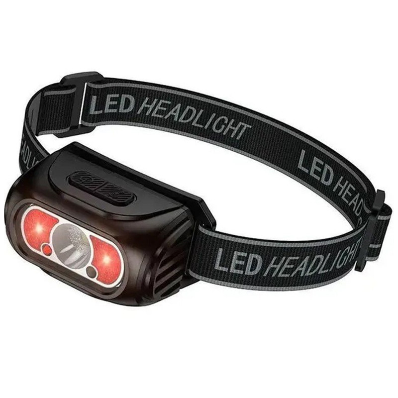 Фото Ліхтар із кріпленням на голову Hoco DL24 (500mAh) (Black) на vchehle.ua