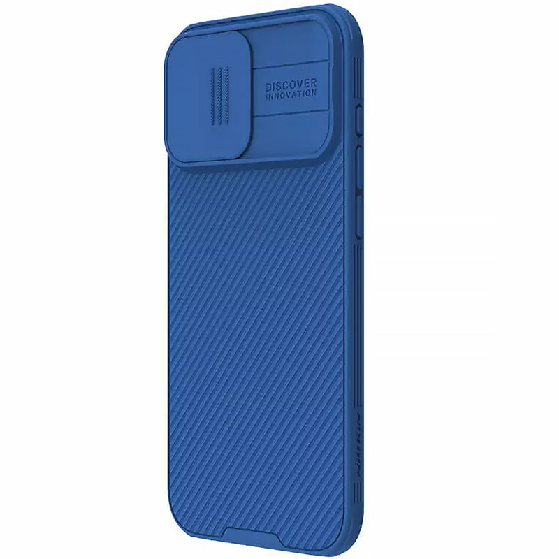 Фото Карбоновая накладка Nillkin CamShield Pro Magnetic для Apple iPhone 16 Pro Max (6.9") (Blue) в магазине vchehle.ua