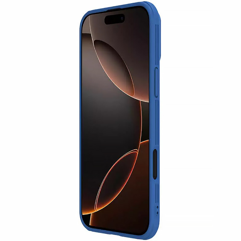 Купить Карбоновая накладка Nillkin CamShield Pro Magnetic для Apple iPhone 16 Pro Max (6.9") (Blue) на vchehle.ua