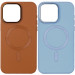 Кожаный чехол Bonbon Leather Metal Style with Magnetic Fit для Apple iPhone 15 (6.1")