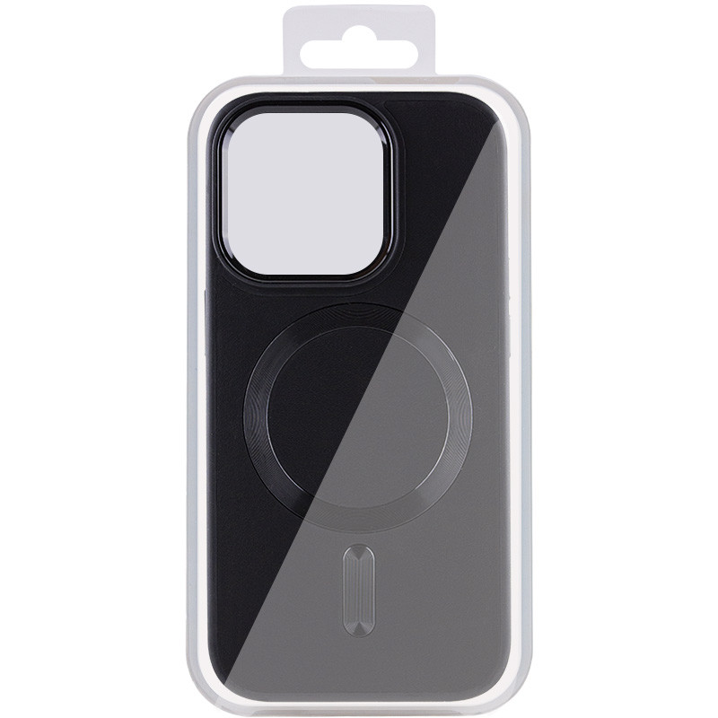 Фото Кожаный чехол Bonbon Leather Metal Style with Magnetic Fit для Apple iPhone 15 (6.1") на vchehle.ua
