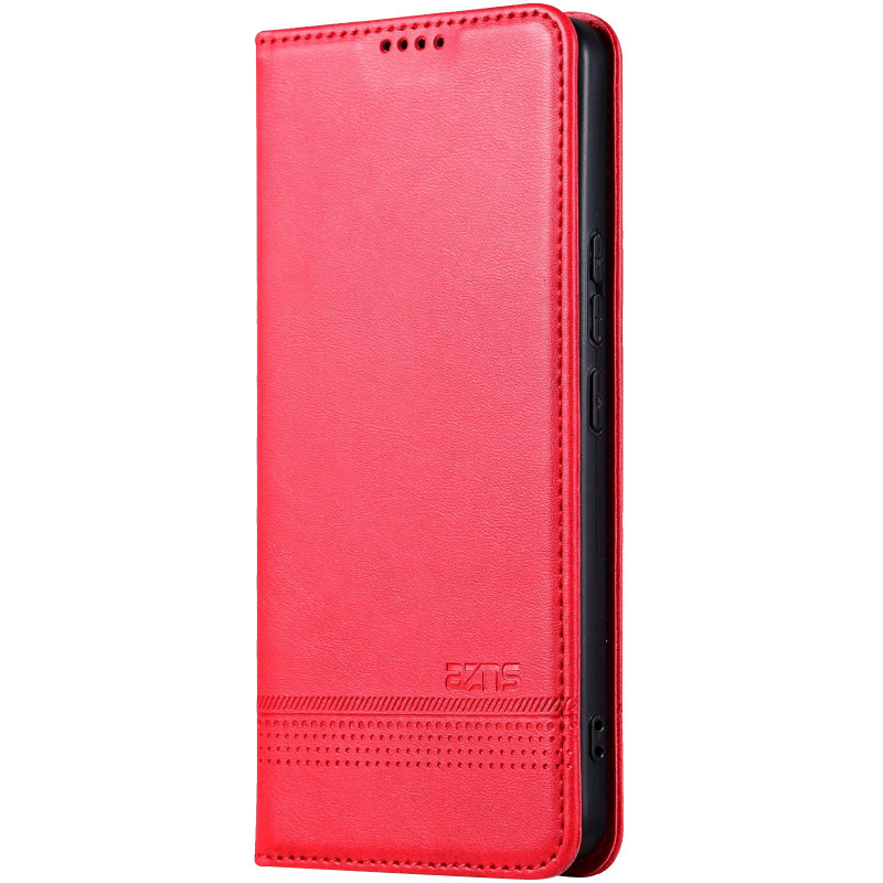 Кожаный чехол-книжка AZNS Classic series для Samsung Galaxy A36 5G / A37 5G / A56 5G (Red)