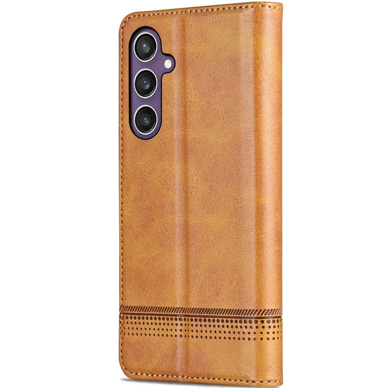 Фото Шкіряний чохол-книжка AZNS Classic series на Samsung Galaxy A57 5G (Light Brown) на vchehle.ua