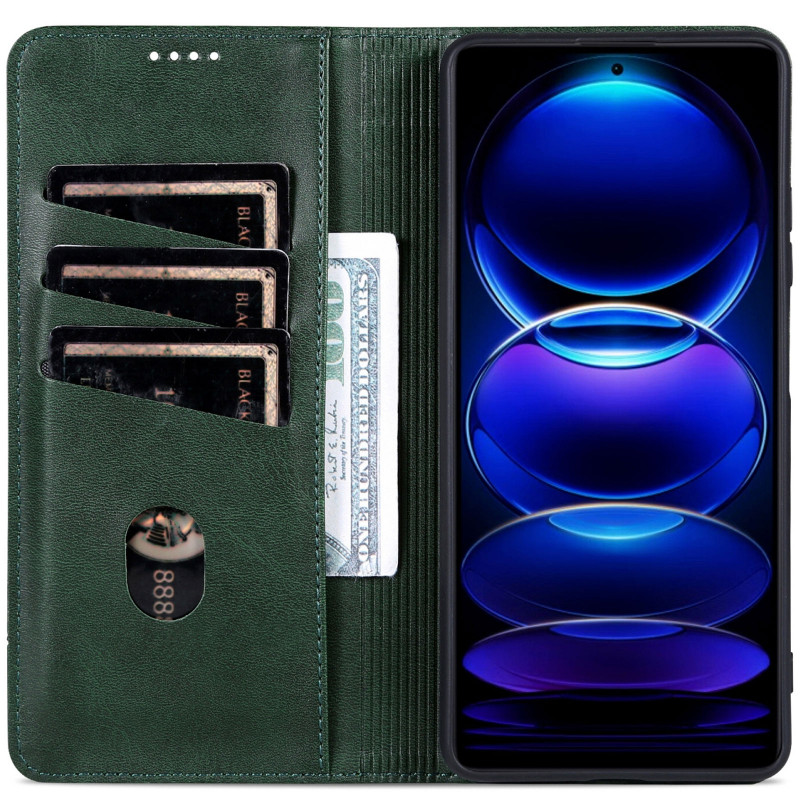 Фото Кожаный чехол-книжка AZNS Classic series для Xiaomi Redmi 15C (EU) / Poco C85 (EU) (Dark Green) в магазине vchehle.ua