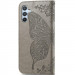 Фото Кожаный чехол-книжка Butterfly Pattern для Samsung Galaxy A36 5G / A37 5G / A56 5G (Gray) на vchehle.ua