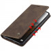 Шкіряний чохол-книжка CaseMe Velvet Nubuck на Samsung Galaxy A17 4G/5G (Coffee) в магазині vchehle.ua