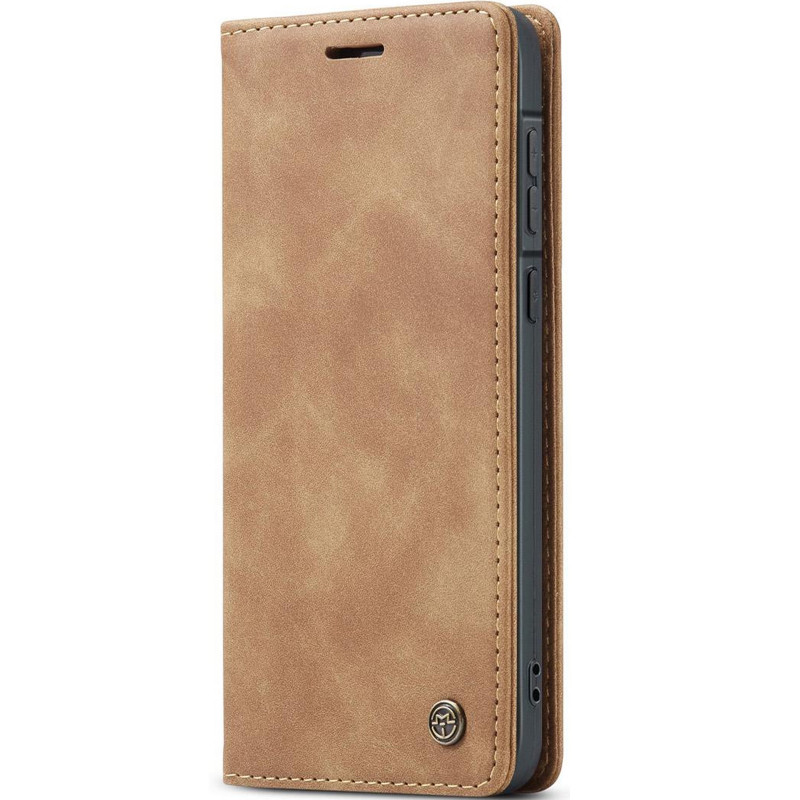 Кожаный чехол-книжка CaseMe Velvet Nubuck для Samsung Galaxy A36 5G / A37 5G / A56 5G (Brown)