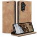 Фото Кожаный чехол-книжка CaseMe Velvet Nubuck для Samsung Galaxy A36 5G / A37 5G / A56 5G (Brown) на vchehle.ua