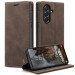 Фото Кожаный чехол-книжка CaseMe Velvet Nubuck для Samsung Galaxy A36 5G / A37 5G / A56 5G (Coffee) на vchehle.ua