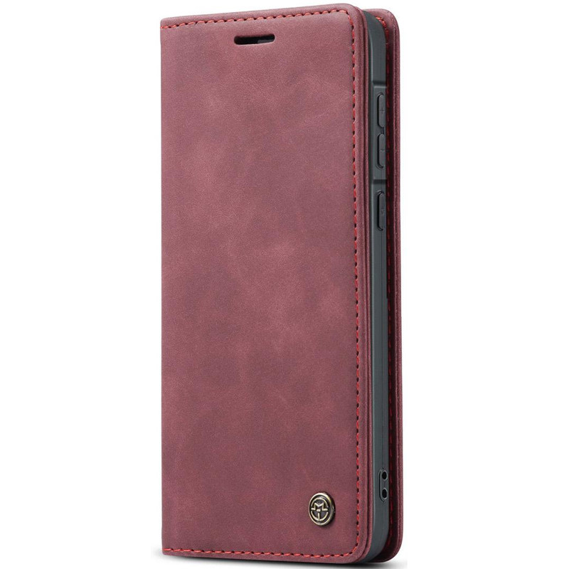 Кожаный чехол-книжка CaseMe Velvet Nubuck для Samsung Galaxy A36 5G / A37 5G / A56 5G (Red)