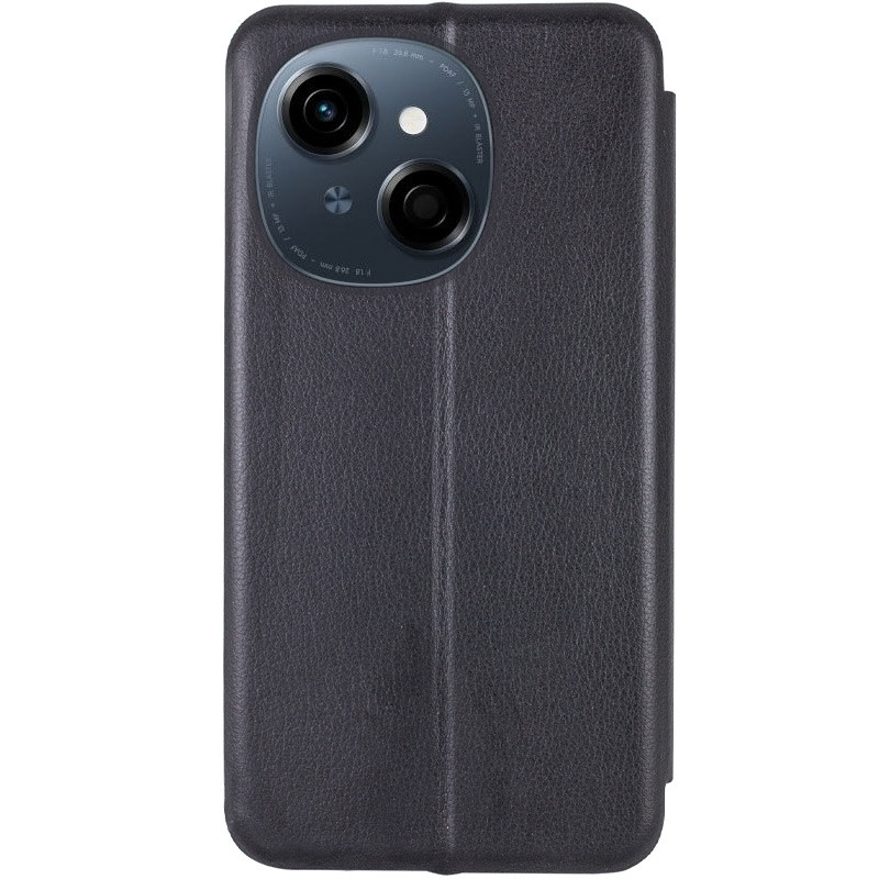 Фото Кожаный чехол-книжка Classy для TECNO Spark Go 1 (KL4) / Spark Go 2025 (Черный) в магазине vchehle.ua