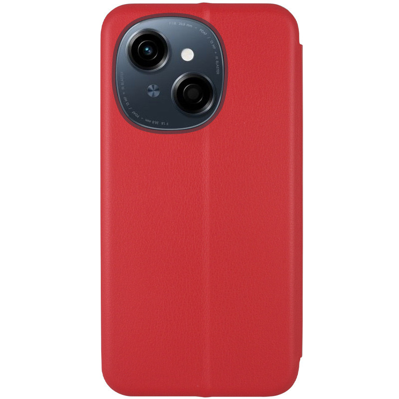 Фото Кожаный чехол-книжка Classy для TECNO Spark Go 1 (KL4) / Spark Go 2025 (Красный) на vchehle.ua