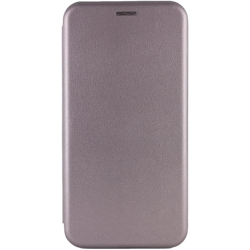 Кожаный чехол-книжка Classy для Xiaomi Redmi 7 (Серый)