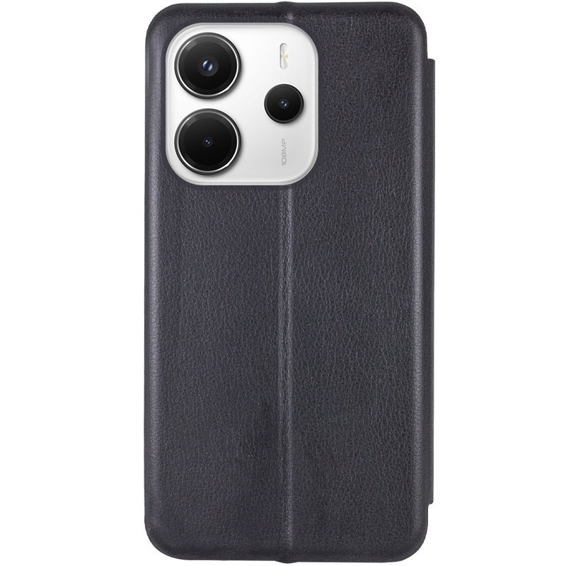 Фото Кожаный чехол-книжка Classy для Xiaomi Redmi Note 14 4G (Europe version) (Черный) на vchehle.ua
