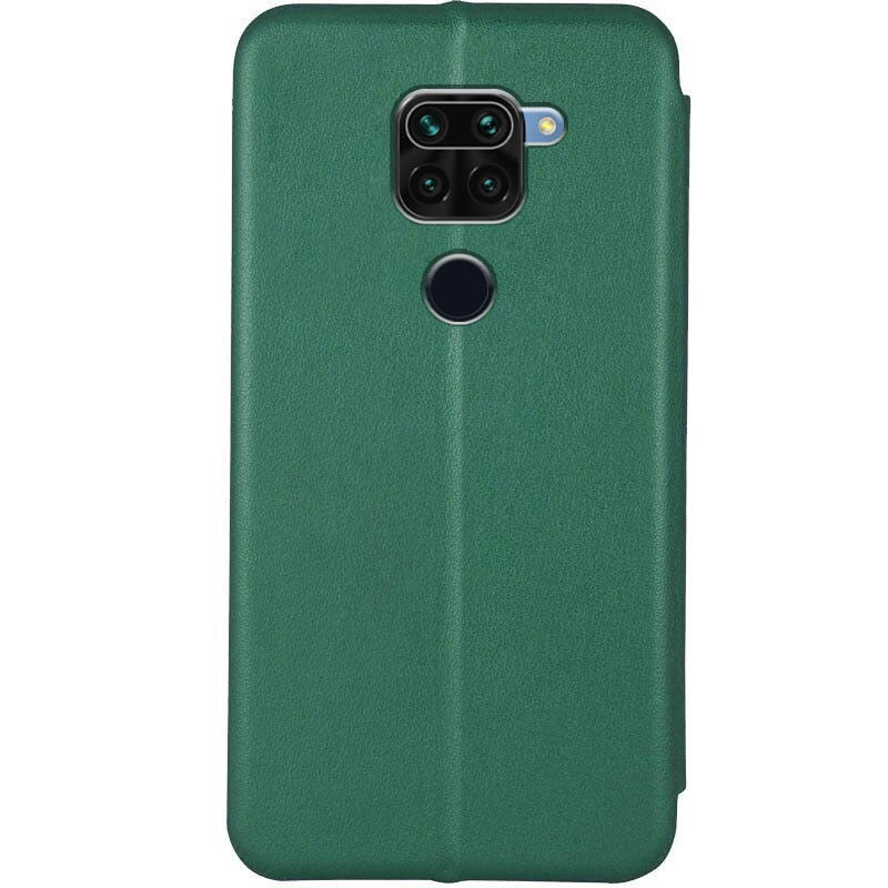 Фото Кожаный чехол-книжка Classy для Xiaomi Redmi Note 9 / Redmi 10X (Зеленый) на vchehle.ua