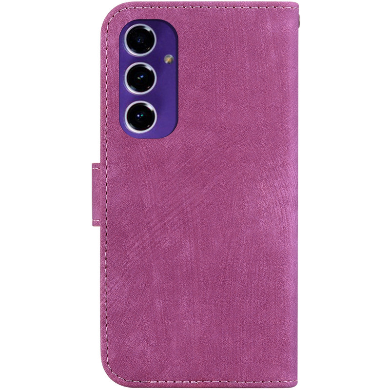 Фото Кожаный чехол-книжка Cute Tiger для Samsung Galaxy A16 4G/5G (Rose Red) на vchehle.ua