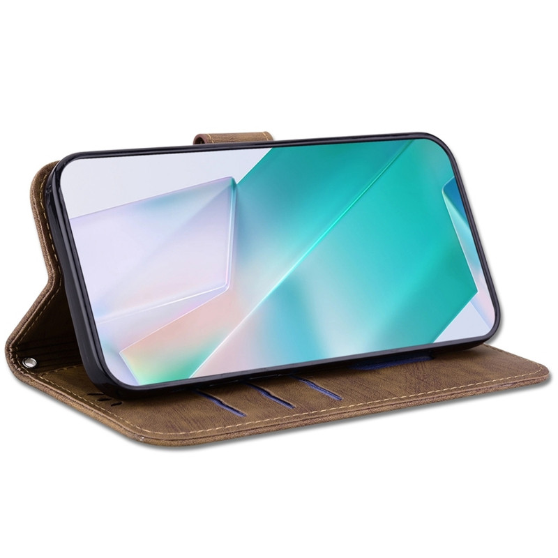Кожаный чехол-книжка Cute Tiger для Samsung Galaxy A36 5G / A37 5G / A56 5G (Brown) в магазине vchehle.ua