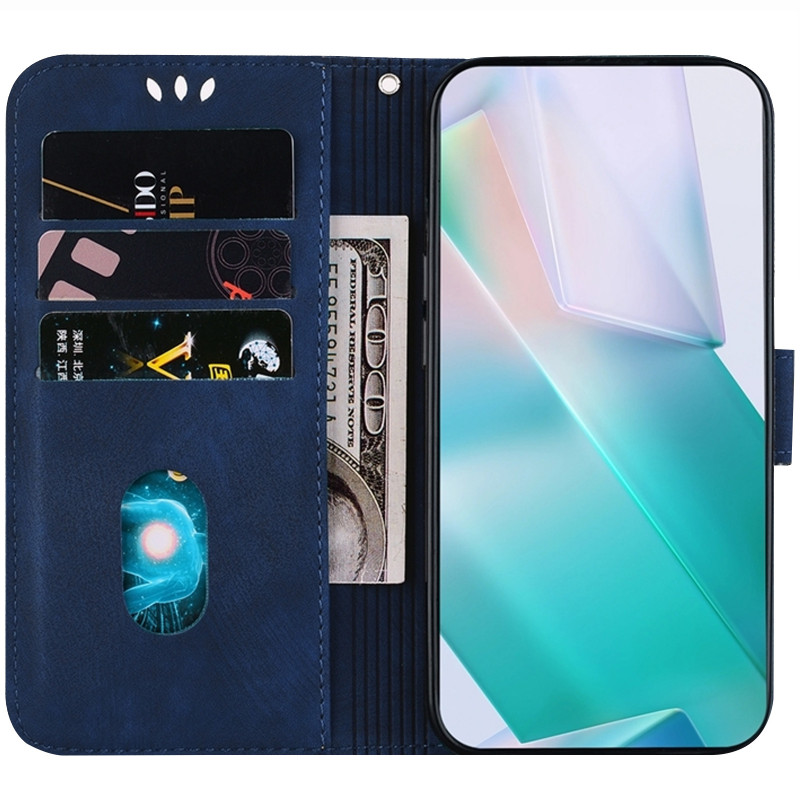 Фото Кожаный чехол-книжка Cute Tiger для Samsung Galaxy A36 5G / A37 5G / A56 5G (Dark Blue) в магазине vchehle.ua
