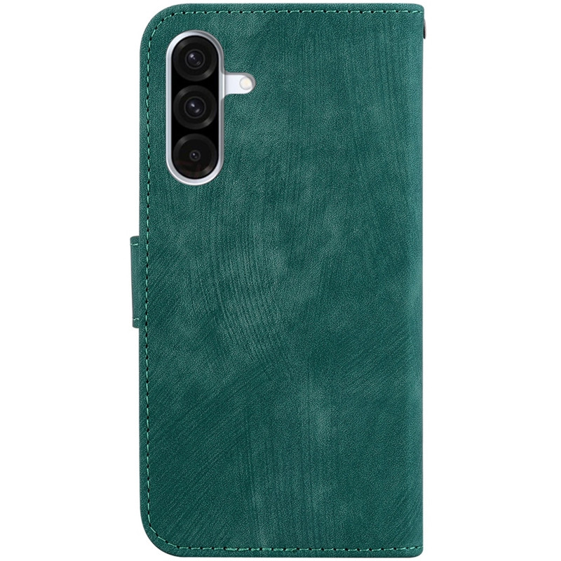 Фото Кожаный чехол-книжка Cute Tiger для Samsung Galaxy A36 5G / A37 5G / A56 5G (Green) на vchehle.ua