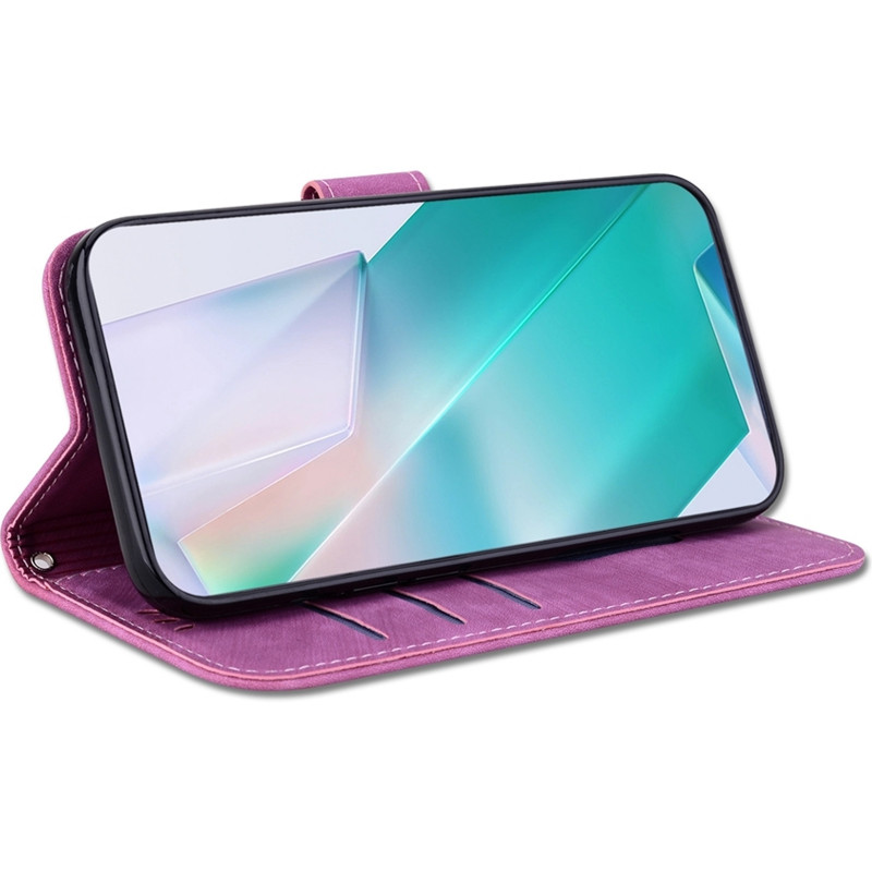 Кожаный чехол-книжка Cute Tiger для Samsung Galaxy A36 5G / A37 5G / A56 5G (Rose Red) в магазине vchehle.ua