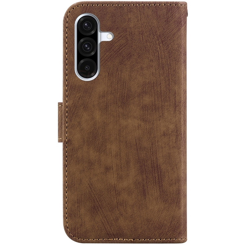 Фото Шкіряний чохол-книжка Cute Tiger на Samsung Galaxy A57 5G (Brown) на vchehle.ua