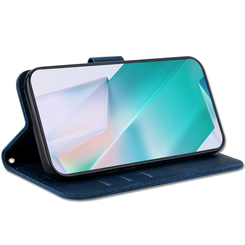 Шкіряний чохол-книжка Cute Tiger на Samsung Galaxy A57 5G (Dark Blue) в магазині vchehle.ua