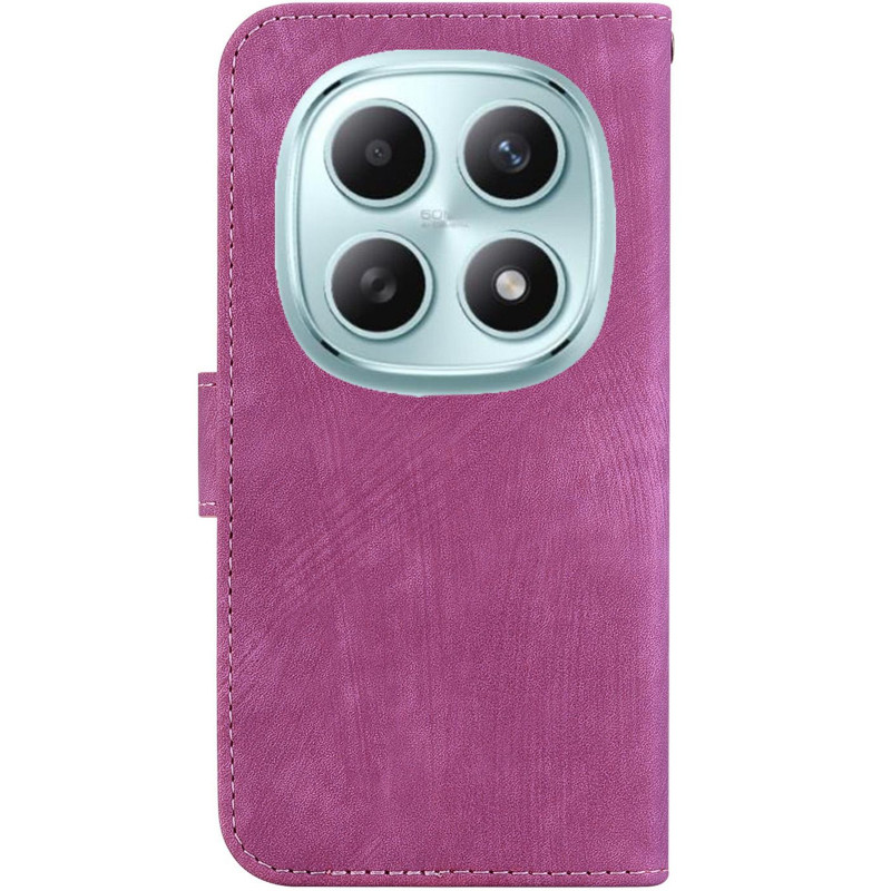 Фото Шкіряний чохол-книжка Cute Tiger на Xiaomi Redmi 15 (EU) (Rose Red) на vchehle.ua