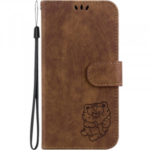 Кожаный чехол-книжка Cute Tiger для Xiaomi Redmi 15C (EU)