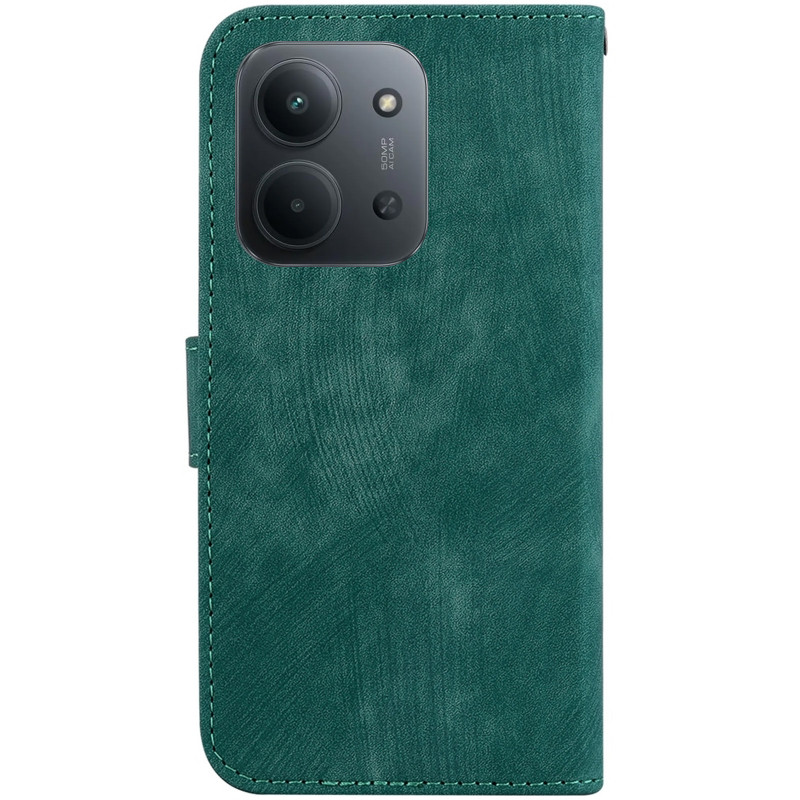 Фото Кожаный чехол-книжка Cute Tiger для Xiaomi Redmi 15C (EU) / Poco C85 (EU) (Green) на vchehle.ua