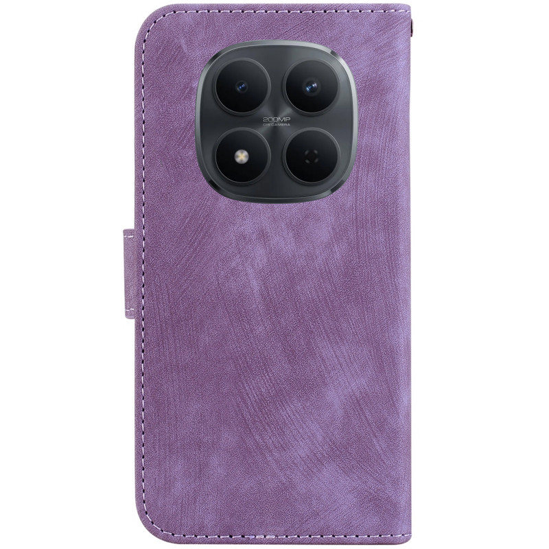 Фото Шкіряний чохол-книжка Cute Tiger на Xiaomi Redmi Note 15 Pro 5G (Purple) на vchehle.ua