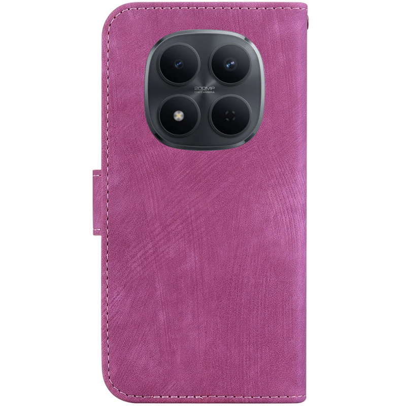 Фото Шкіряний чохол-книжка Cute Tiger на Xiaomi Redmi Note 15 Pro 5G (Rose Red) на vchehle.ua
