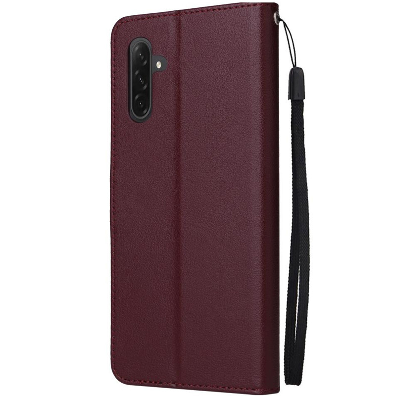Фото Кожаный чехол-книжка Essential Case для Samsung Galaxy A57 5G (Wine Red) на vchehle.ua