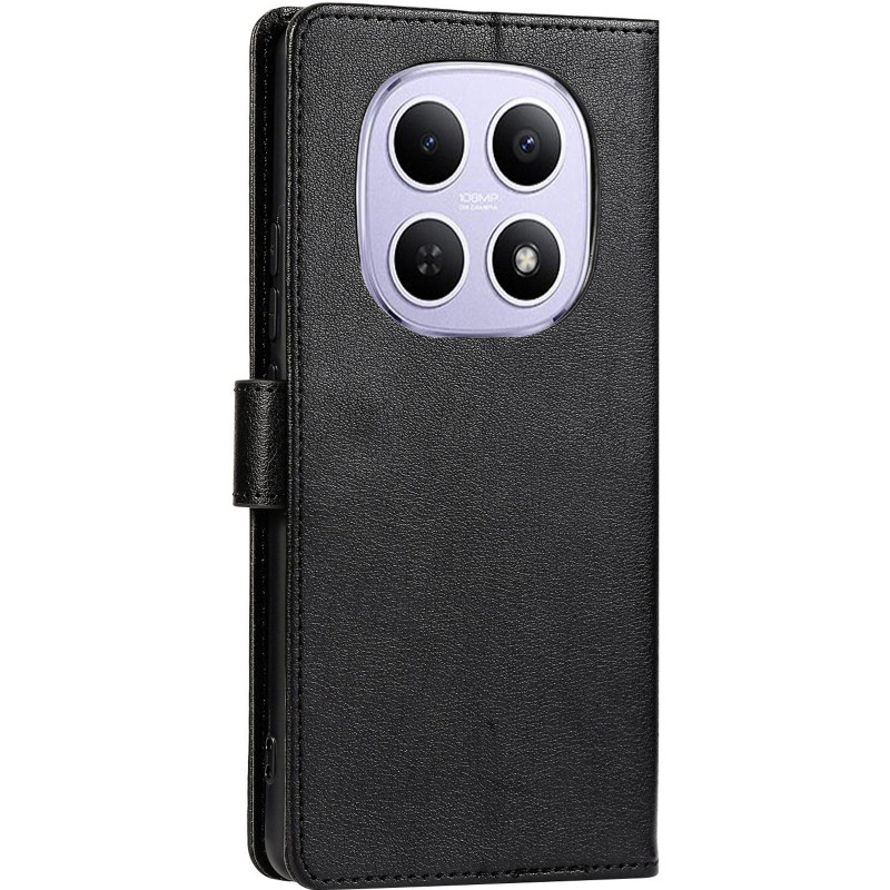 Фото Кожаный чехол-книжка Essential Case для Xiaomi Redmi 15 (EU) (Black) на vchehle.ua