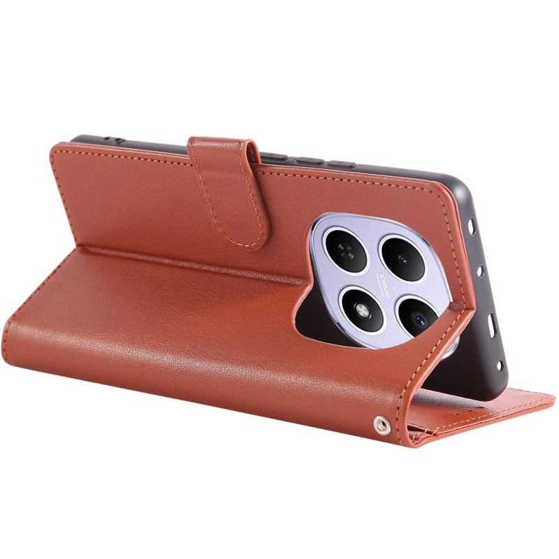 Кожаный чехол-книжка Essential Case для Xiaomi Redmi 15 (EU) (Brown) в магазине vchehle.ua