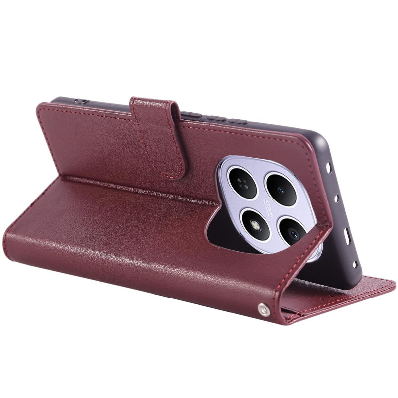 Кожаный чехол-книжка Essential Case для Xiaomi Redmi 15 (EU) (Wine Red) в магазине vchehle.ua
