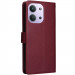 Фото Шкіряний чохол-книжка Essential Case на Xiaomi Redmi 15C (EU) (Wine Red) на vchehle.ua