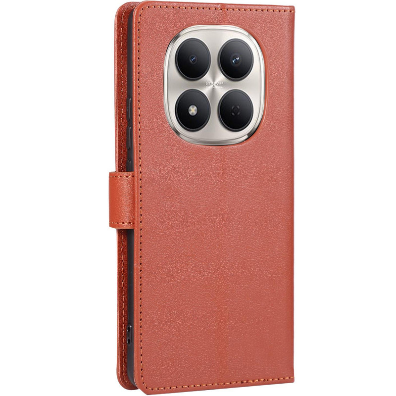 Фото Кожаный чехол-книжка Essential Case для Xiaomi Redmi Note 15 Pro 4G (Brown) на vchehle.ua
