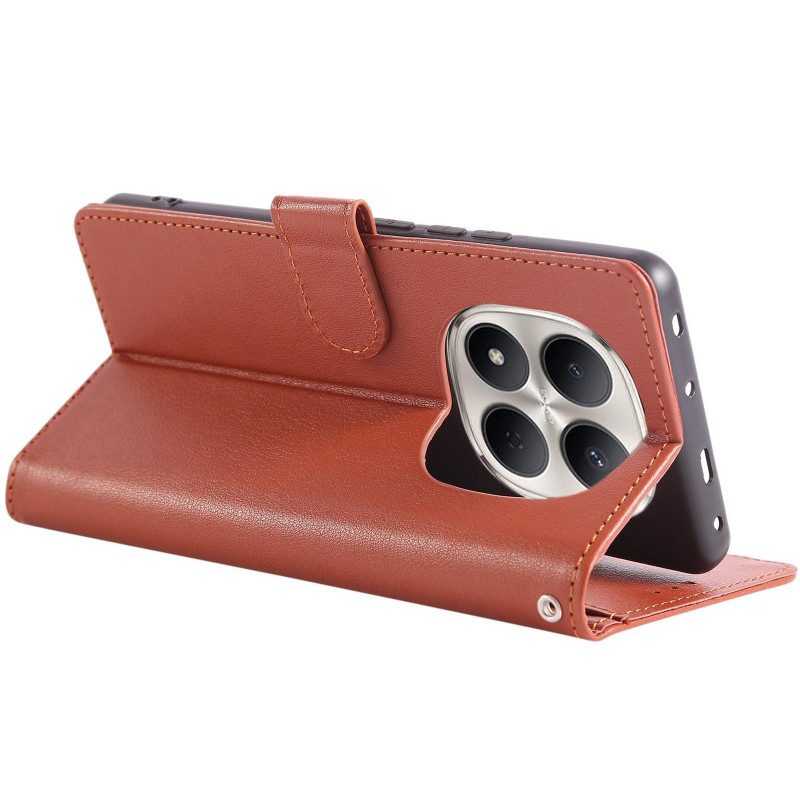 Кожаный чехол-книжка Essential Case для Xiaomi Redmi Note 15 Pro 4G (Brown) в магазине vchehle.ua