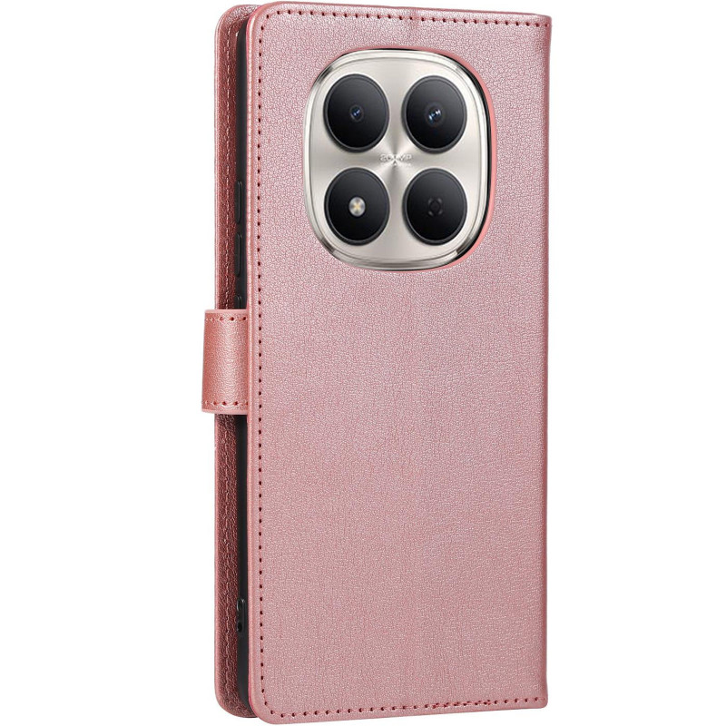 Фото Кожаный чехол-книжка Essential Case для Xiaomi Redmi Note 15 Pro 5G (Rose Gold) на vchehle.ua